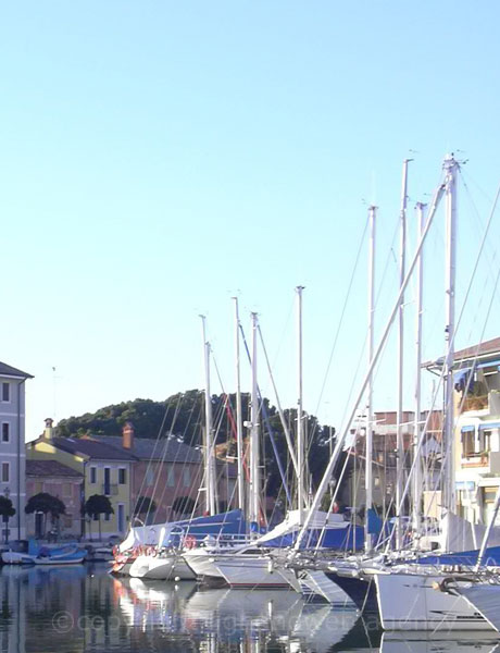 Segelboote in Grado Insel foto