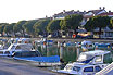 Aussicht Auf Der Befahrbar Kanal Von Grado Insel