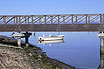 Eine Bruecke Und Ein Boot In Grado