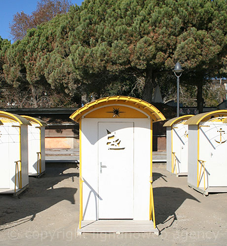 Dressing room on the beach at Grado photo