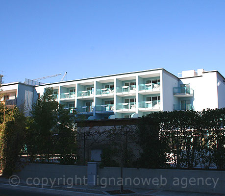 Grado Savoy hotel view from the back side photo